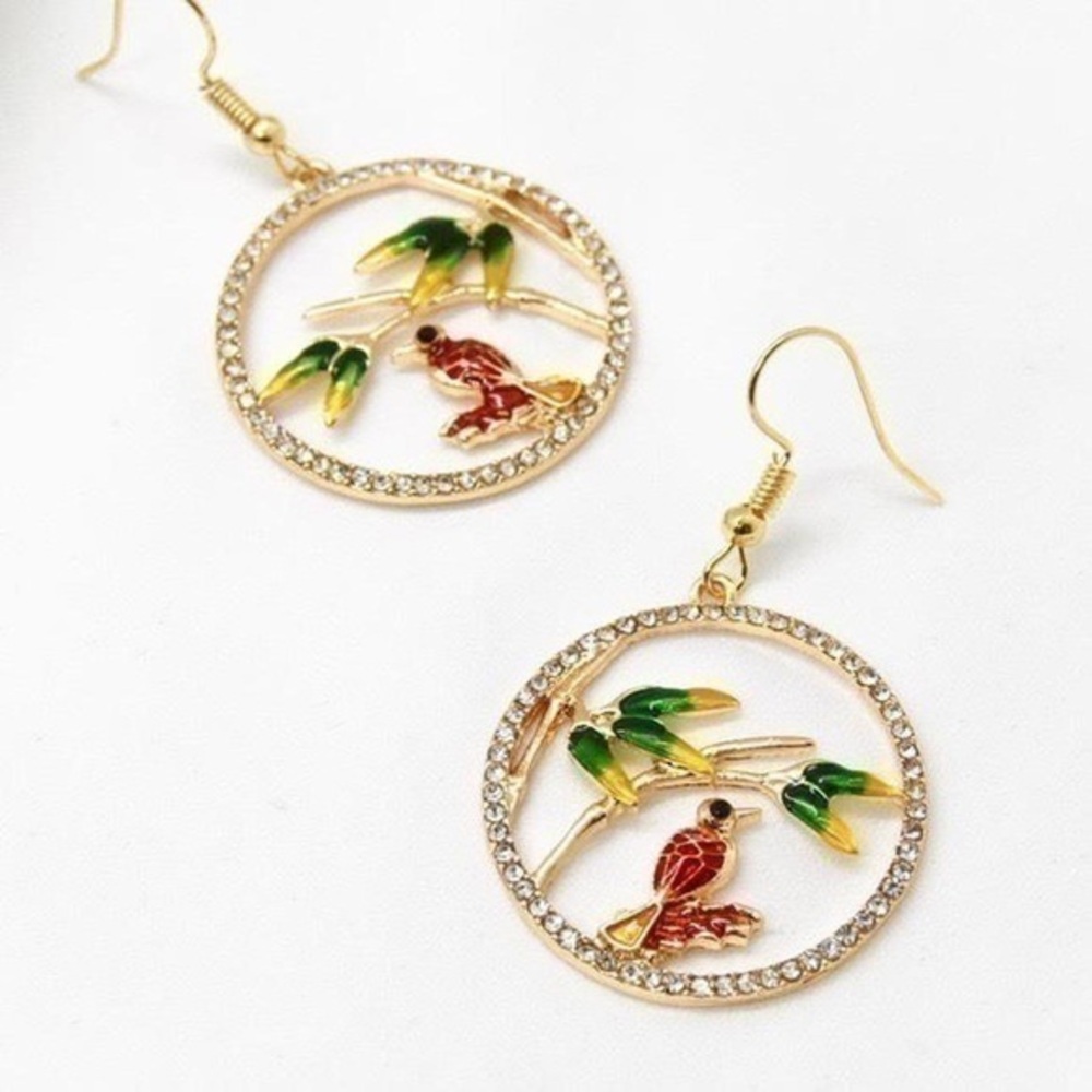 Funky Bird Earrings